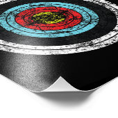 アーチェリーターゲットかわいい弓狩りおもしろい射手 フォトプリント            (角)