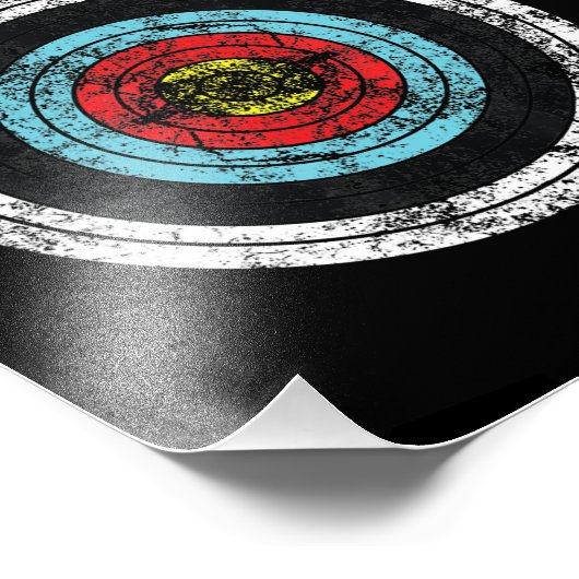 アーチェリーターゲットかわいい弓狩りおもしろい射手 フォトプリント            (角)