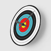 アーチェリーターゲットスポーツ ラウンド壁時計 (傾斜)