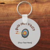 アーチェリーターゲットブルズアイ キーホルダー (正面)