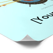 アーチェリーターゲットブルズアイ ポスター (角)