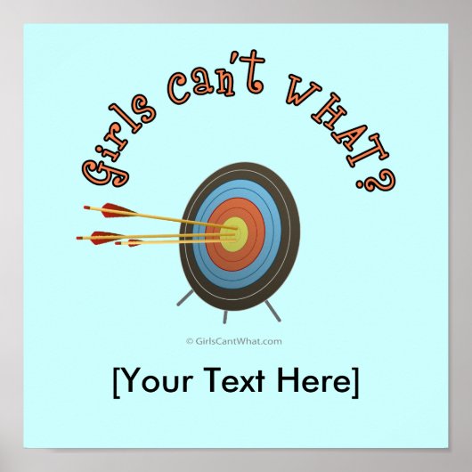 アーチェリーターゲットブルズアイ ポスター (正面)