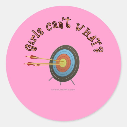 アーチェリーターゲットブルズアイ ラウンドシール (正面)