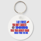 アーチェリーターゲット名前をカスタムするキーチェーン キーホルダー (正面)