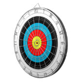 アーチェリーターゲット練習顔イエローレッドブルーB&W ダーツボード (正面右)