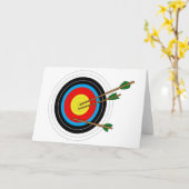 アーチェリーターゲット カード (黄色い花)