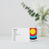 アーチェリーターゲット 名刺 (スタンド正面)