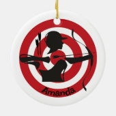 アーチェリーデザインオーナメント セラミックオーナメント (裏面)