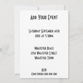 アーチェリーデザイン任意大事な行事 招待状 (裏面)