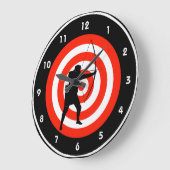 アーチェリーデザイン壁時計 ラージ壁時計 (傾斜)