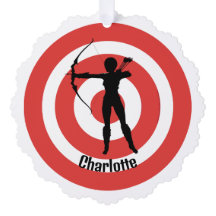 アーチェリーデザイン紙オーナメントカードラベル