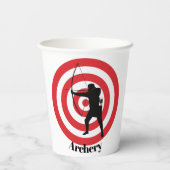 アーチェリーデザイン紙カップ 紙コップ (裏面)