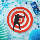 アーチェリーデザイン紙パーティープレート ペーパープレート (パーティー)