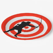 アーチェリーデザイン紙パーティープレート ペーパープレート (アングル)