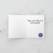 アーチェリーデザイン誕生日グリーティングカード カード (内部)