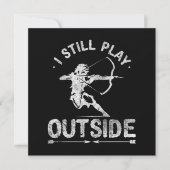 アーチェリーハンターボウ狩り動揺して サンキューカード (正面)