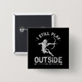 アーチェリーハンターボウ狩り 動揺して 缶バッジ (正面&裏面)