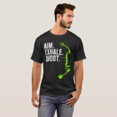 アーチェリーバウ狩りエイムエクスハールシュート Tシャツ (正面フル)