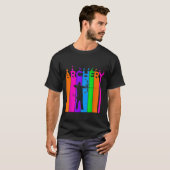 アーチェリーバブル趣味とスポーツアイディア Tシャツ (正面フル)