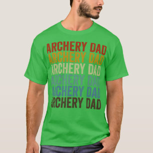アーチェリーパパ射手弓矢パパアーチェリー Tシャツ