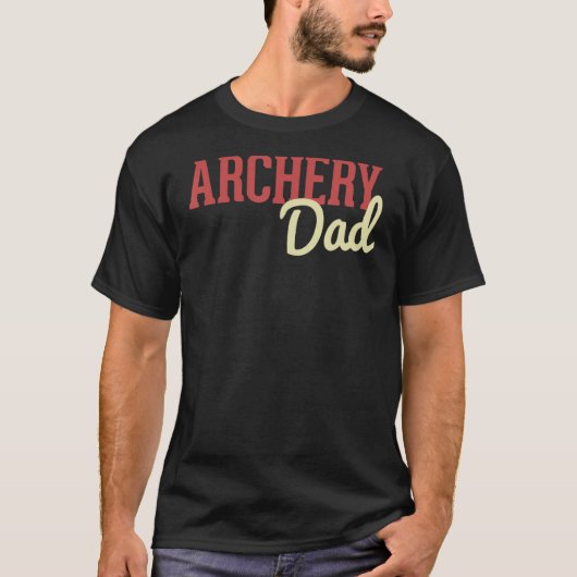 アーチェリーパパ弓矢の父の日射手 Tシャツ (正面)