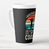 アーチェリーパパ カフェラテマグ (左アングル)