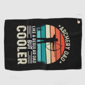 アーチェリーパパ ゴルフタオル (横)