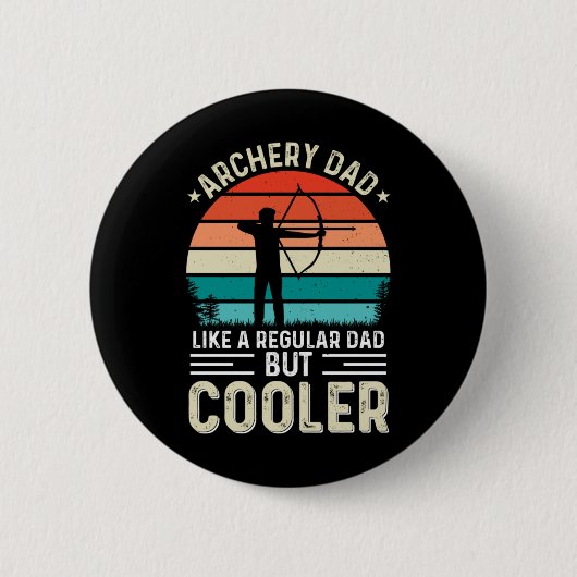 アーチェリーパパ 缶バッジ (正面)