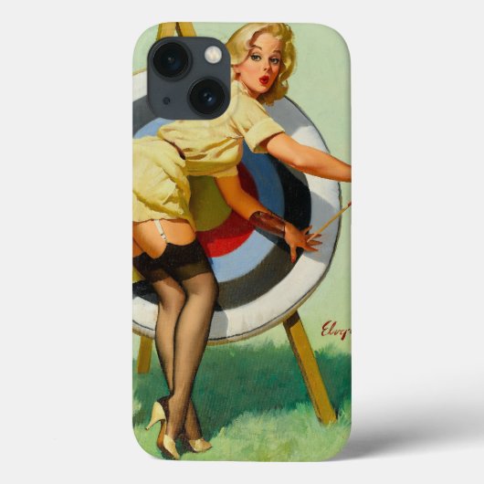 アーチェリーピンアップガール Case-Mate iPhoneケース (裏面)
