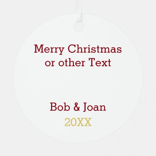 アーチェリーファンパーソナライズされたオーナメント メタルオーナメント (裏面)