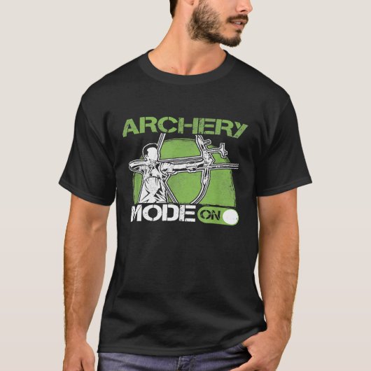 アーチェリーファンボウ射撃、 発砲スポーツ恋人 Tシャツ (正面)