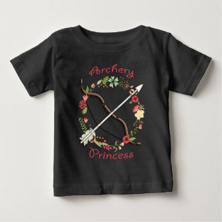 アーチェリーフラワープリンセス ベビーTシャツ