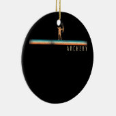 アーチェリーボウアーチャーレトロヴィンテージ複合弓 セラミックオーナメント (右)