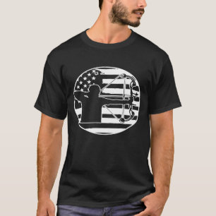 アーチェリーボウ狩りウサ Tシャツ