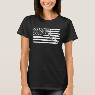 アーチェリーボウ狩り宇佐国旗7月4日ヴィンテージ Tシャツ