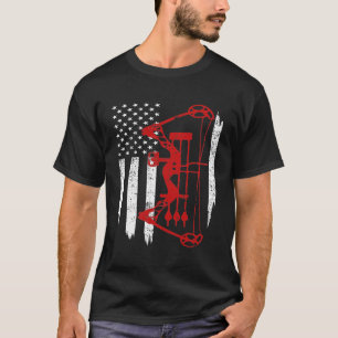 アーチェリーボウ狩り旗 Tシャツ