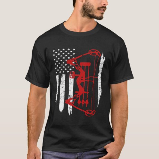 アーチェリーボウ狩り旗 Tシャツ (正面)