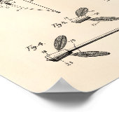 アーチェリーボウ1929特許美術古人 ポスター (角)