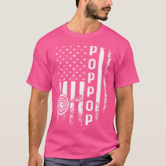 アーチェリーポポップアメリカ国旗のクリスマスクリスマス Tシャツ