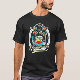 アーチェリーママ人生めちゃくちゃな文髪眼鏡 Tシャツ