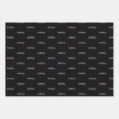 アーチェリーモダンミニマリストアート – ピンクアーチ ラッピングペーパーシート (正面2)