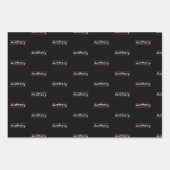 アーチェリーモダンミニマリストアート – ピンクアーチ ラッピングペーパーシート (正面)