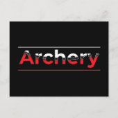 アーチェリーモダンミニマル芸術 – グラフィックアーチ ポストカード (正面)