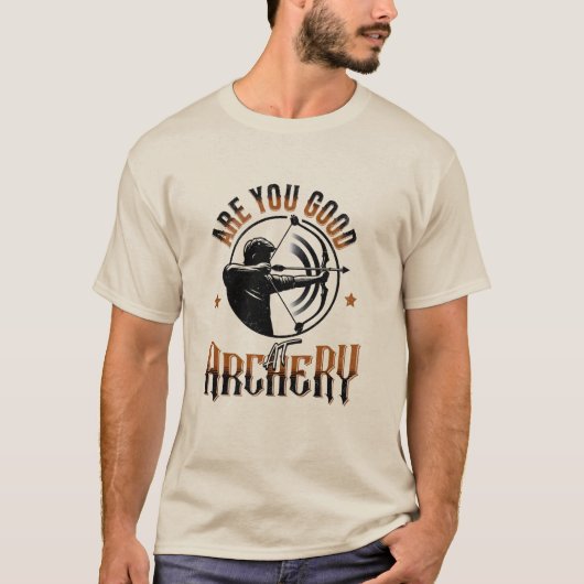 アーチェリーユーモアデザイン Tシャツ (正面)