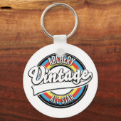 アーチェリーヴィンテージすべての星印 キーホルダー (正面)