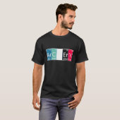 アーチェリー周期表化学射手 Tシャツ (正面フル)