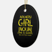 アーチェリー女名詞 セラミックオーナメント (左)