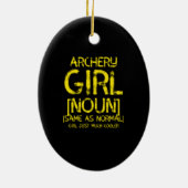 アーチェリー女名詞 セラミックオーナメント (裏面)