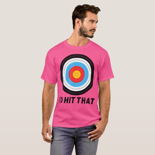 アーチェリー好きのための面白い弓矢の弓使いの名言 Tシャツ (正面フル)