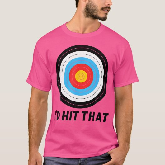 アーチェリー好きのための面白い弓矢の弓使いの名言 Tシャツ (正面)